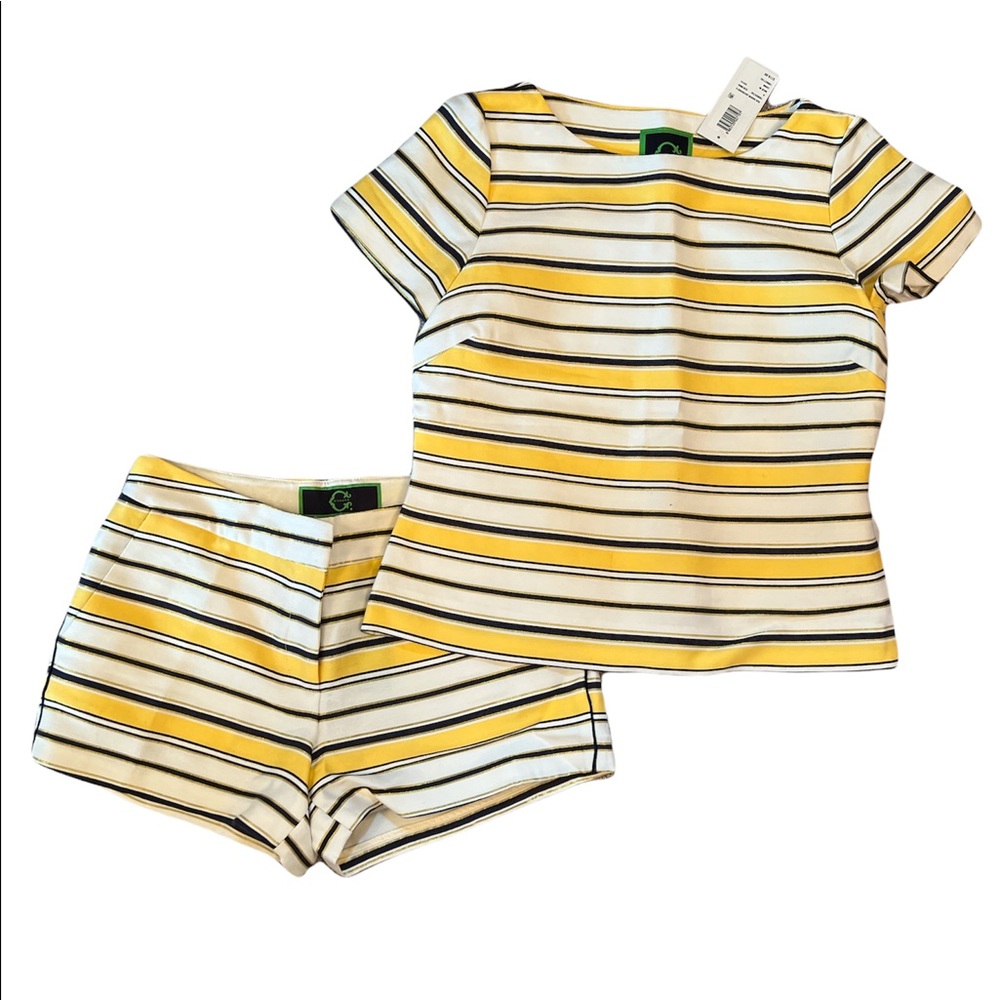 C. Wonder Stripe Jacquard Shorts & Top Set